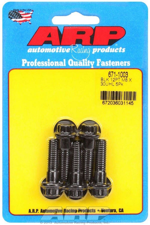ARP Bolt Kit - 12pt. (5) 8mm x 1.25 x 30mm