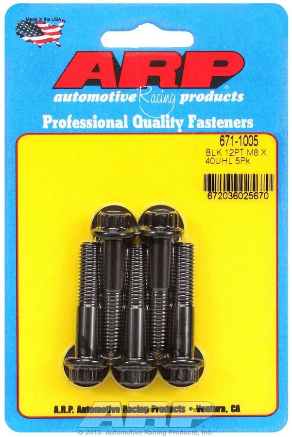 ARP Bolt Kit - 12pt. (5) 8mm x 1.25 x 40mm