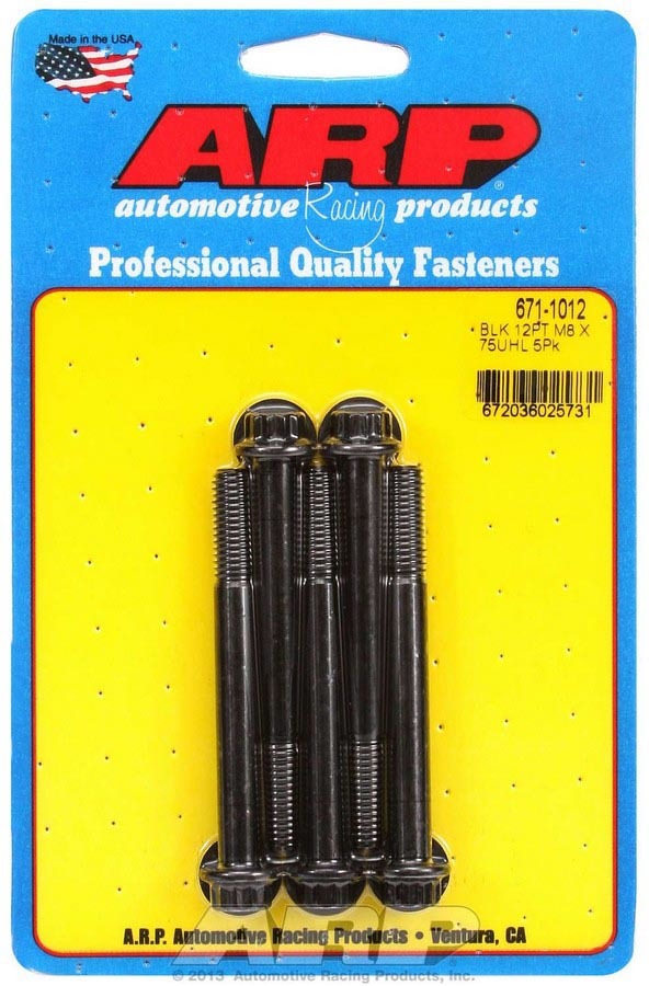 ARP Bolt Kit - 12pt. (5) 8mm x 1.25 x 75mm