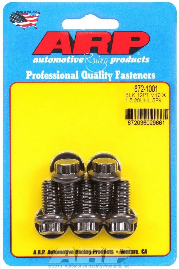 ARP Bolt Kit - 12pt. (5) 10mm x 1.5 x 20mm