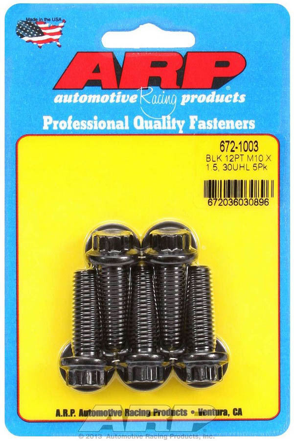 ARP Bolt Kit 12pt 5pk 10mm x 1.50 x 30mm