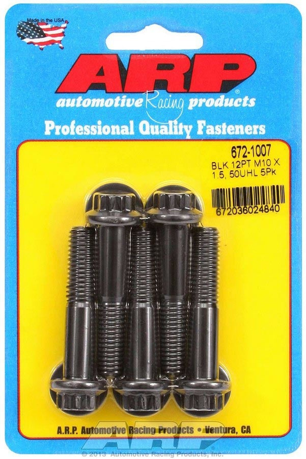 ARP Bolt Kit - 12pt. (5) 10mm x 1.5 x 50mm