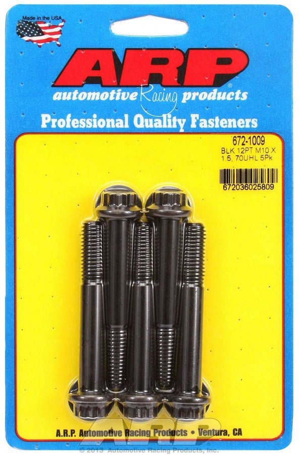 ARP Bolt Kit - 12pt. (5) 10mm x 1.5 x 70mm