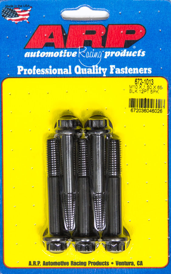 ARP Bolt Kit - 12pt. (5) 10mm x 1.5 x 65mm