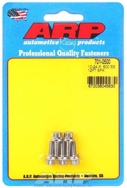 ARP 10-24 x .500 12pt SS Bolt Kit  5pk