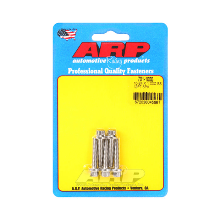 ARP Bolt Kit - SS 12pt 5pk 10-24 x 1.000