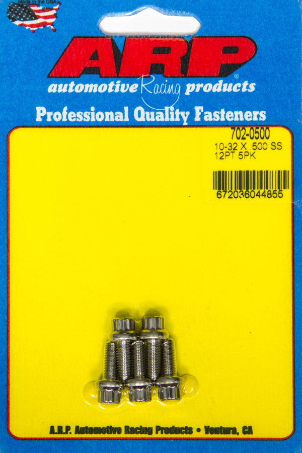 ARP S/S Bolt Kit -12pt (5pk) 10-32 x .500