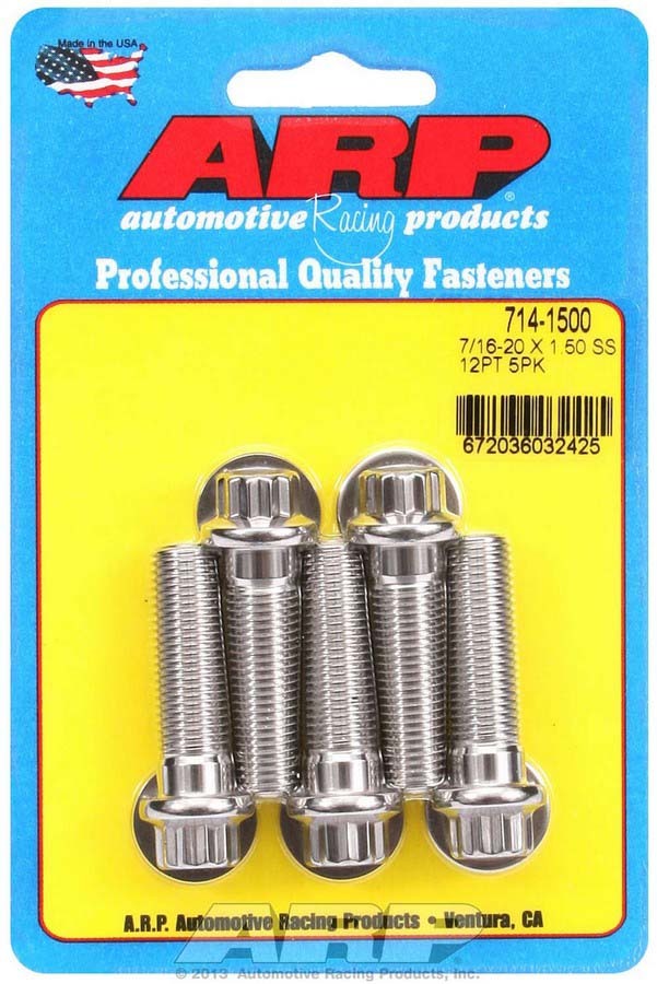ARP Bolt Kit - SS 12pt 5pk 7/16-20 x 1.500