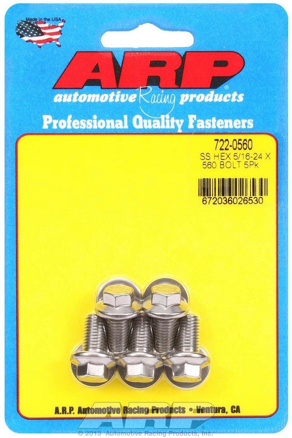 ARP S/S Bolt Kit - 6pt. (5) 5/16-24 x .560