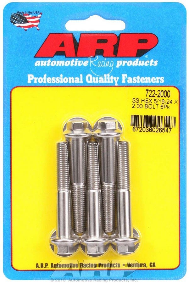 ARP Bolt Kit - SS 6pt 5pk 5/16-24 x 2.000