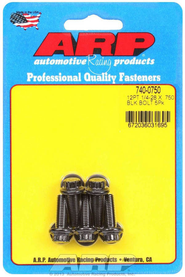 ARP Bolt Kit - 12pt. (5) 1/4-28 x .750
