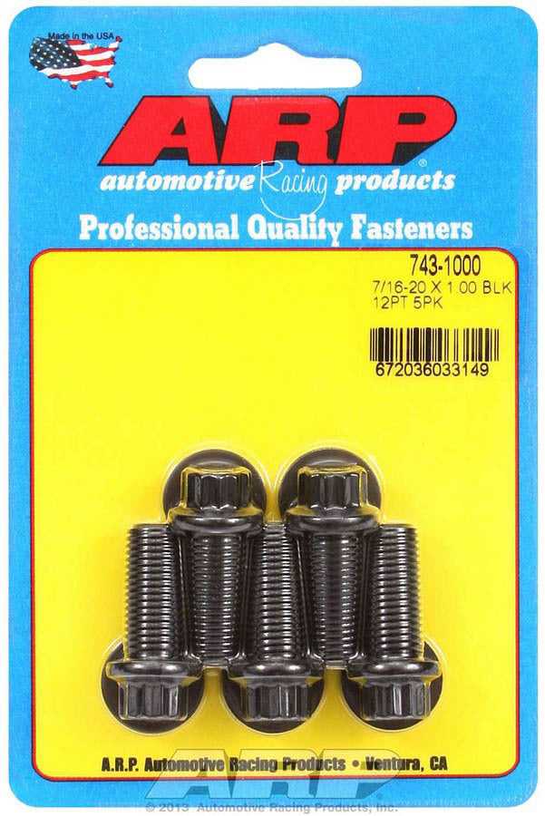 ARP Bolt Kit - 12pt. (5) 7/16-20 x 1.000