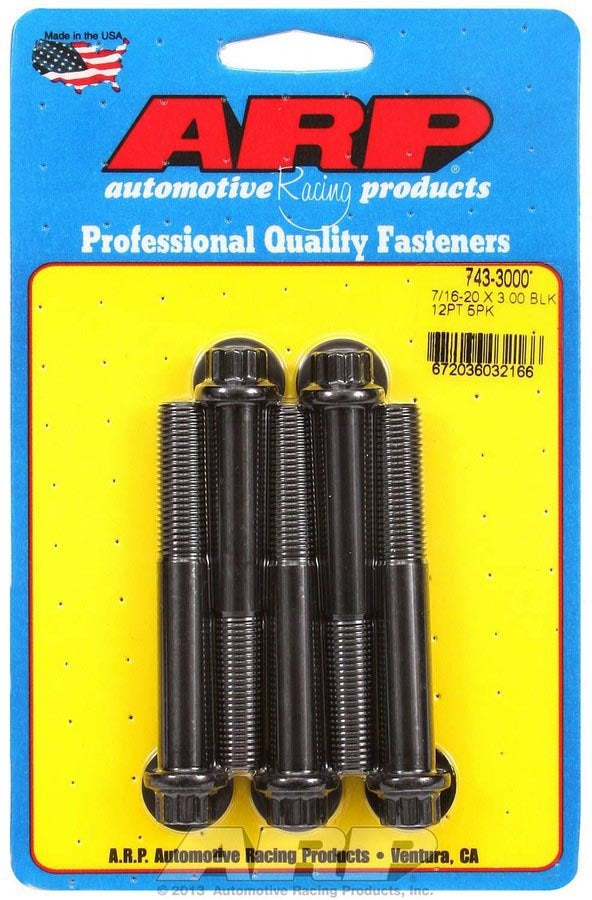 ARP Bolt Kit - 12pt. (5) 7/16-20 x 3.000