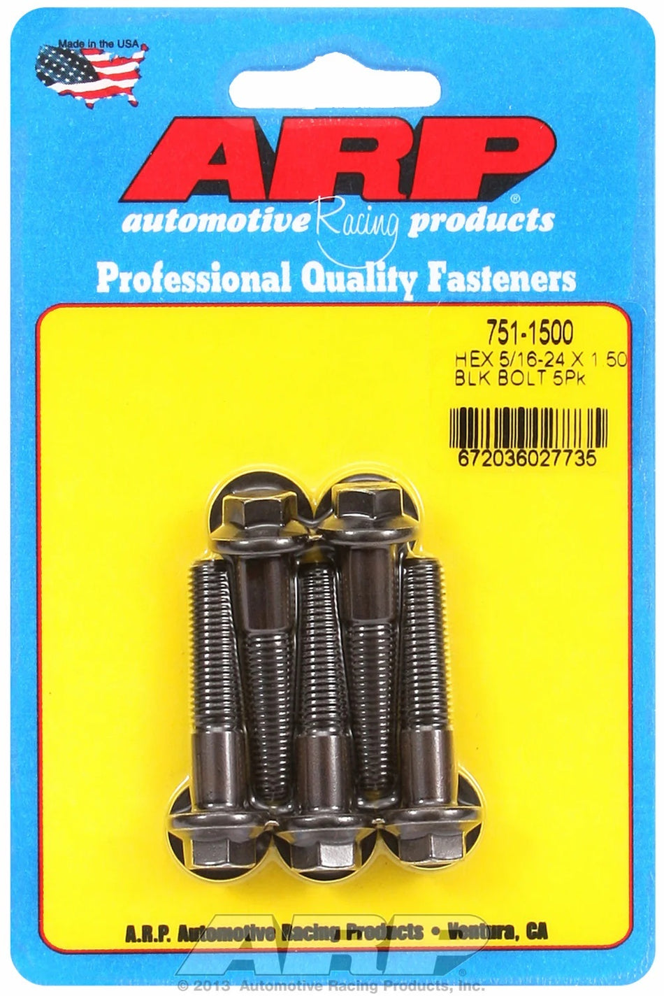 ARP 5/16-24 x 1.500 6pt Bolt Kit 5pk