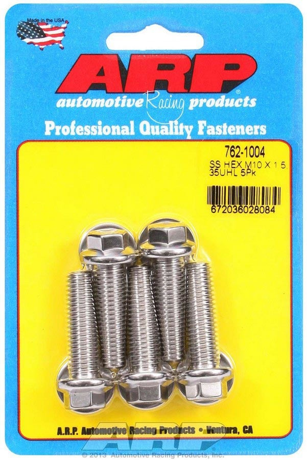 ARP S/S Bolt Kit - 6pt. (5) 10mm x 1.5 x 35mm