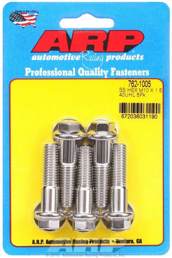 ARP 10mm x1.50x40 SS Hex Bolt Kit 5pk