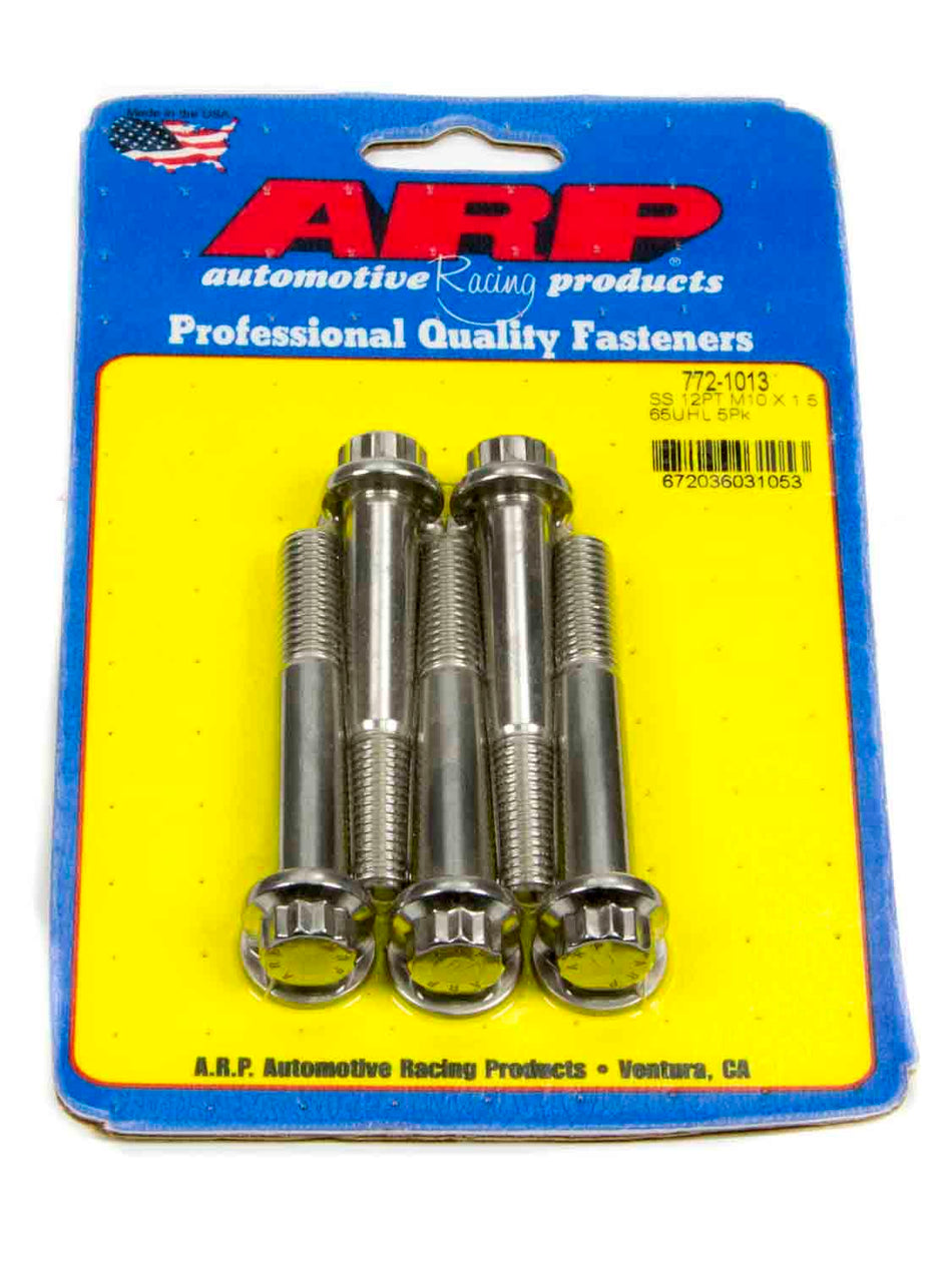 ARP S/S Bolt Kit - 12pt. (5) 10mm x 1.5 x 65mm