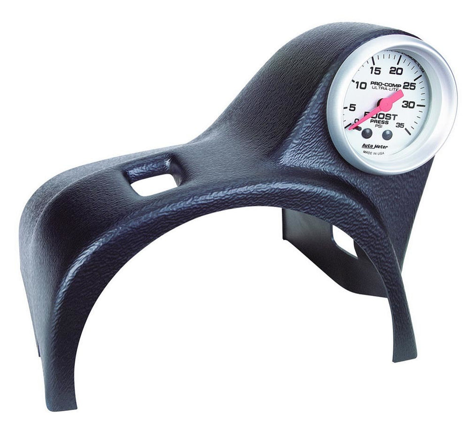 AutoMeter Gauge Pod - One 2-1/16 in Diameter Gauge - Steering Column - Plastic - Black - Ford Mustang 1994-2004 - Each
