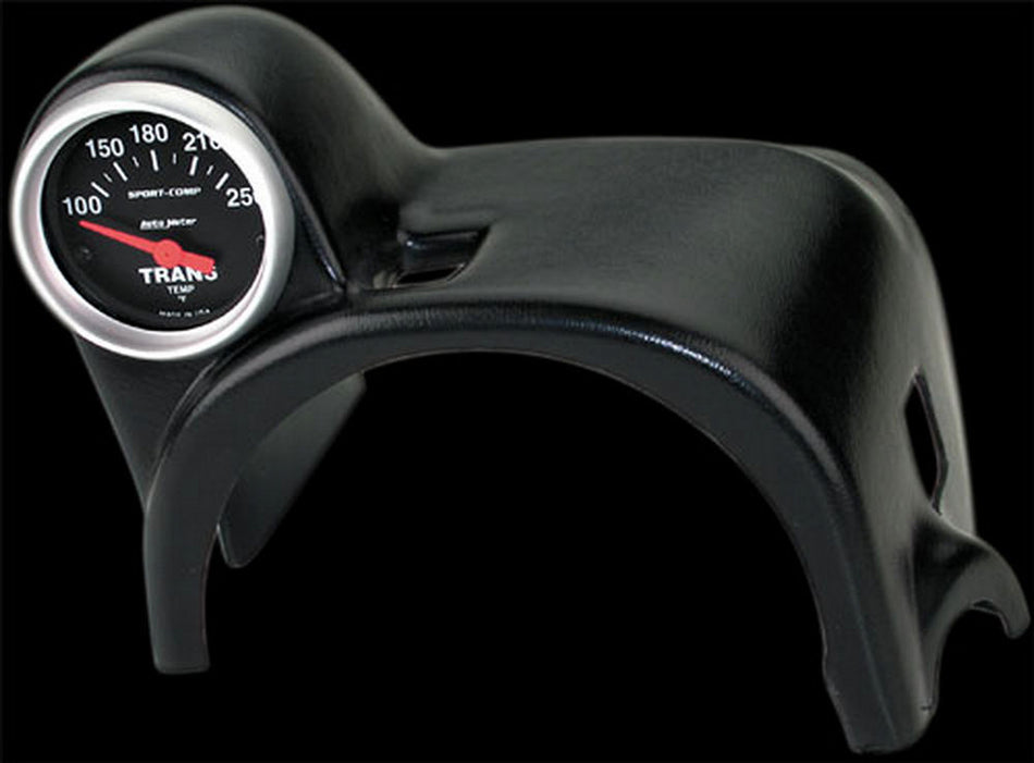 AutoMeter Gauge Pod - One 2-1/16 in Diameter Gauge - Steering Column - Plastic - Black - Automatic - Ford Fullsize Truck 1997-2001 - Each