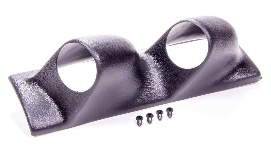 AutoMeter Gauge Pod - Two 2-1/16 in Diameter Gauges - Pillar - Plastic - Black - Chevy Compact Truck 1986-1993 - Each