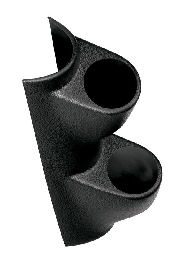 AutoMeter Gauge Pod - Two 2-1/16 in Diameter Gauges - Pillar - Plastic - Black - Ford Fullsize Truck 1987-97 - Each