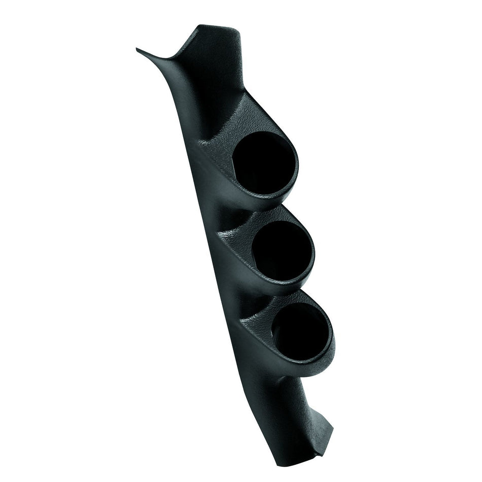 AutoMeter Gauge Pod - Three 2-1/16 in Diameter Gauges - Full Pillar - Plastic - Black - GM Fullsize Truck 1988-94 - Each