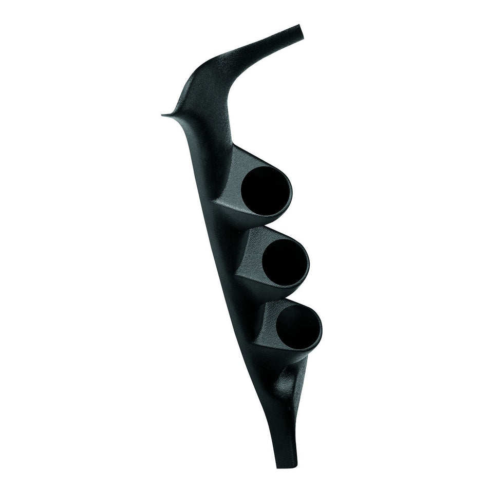 AutoMeter Gauge Pod - Three 2-1/16 in Diameter Gauges - Full Pillar - Plastic - Black - Ford Fullsize Truck 1992-97 - Each