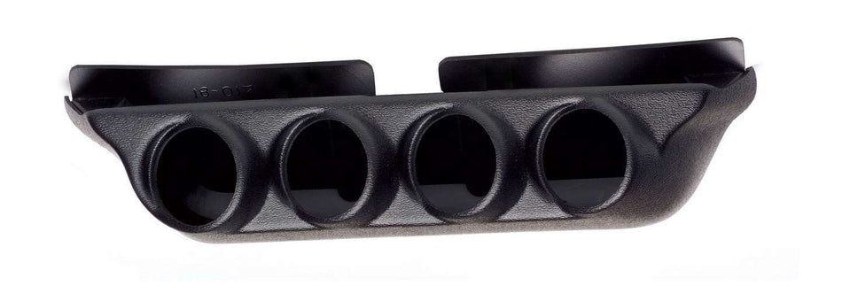 AutoMeter Gauge Pod - Four 2-1/16 in OD Gauges - Overhead Console - Plastic - Black - Dodge Ram Fullsize Truck 2003-08 / Ford Fullsize Truck 1999-2004 - Each