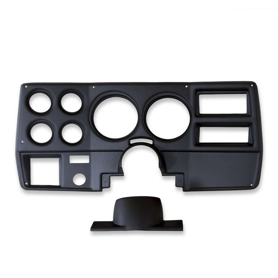 AutoMeter Dash Panel - Gauge Works - Four 2-1/16 in Holes - Two 5 in Holes - Plastic - Black - GM Fullsize SUV / Truck 1973-83 - Each