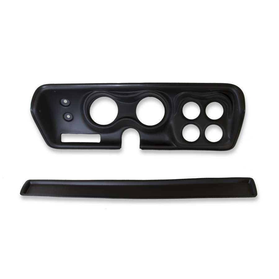 AutoMeter Dash Panel - Gauge Works - Four 2-1/16 in Holes - Two 3-3/8 in Holes - Plastic - Black - Mopar B-Body 1971-74 - Each