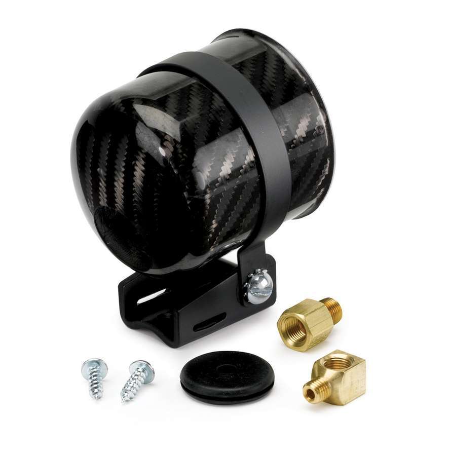 AutoMeter Gauge Cup - 2-5/8 in Diameter Gauge - Pedestal Mount - Carbon Fiber - Mechanical Gauges - Each