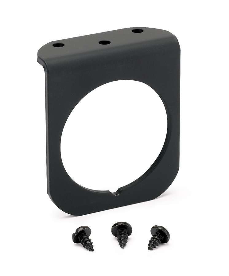 AutoMeter Gauge Mounting Panel - One 2-1/16 in Hole - Aluminum - Black Anodized - Hardware Included - Each