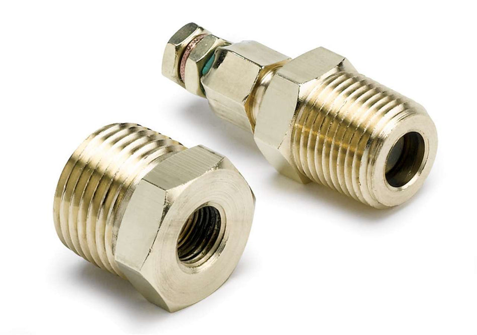 AutoMeter Temperature Sending Unit - 1/8 in NPT Male - Fittings Included - Pre 1995 Electric Water Temperature Gauges - Kit