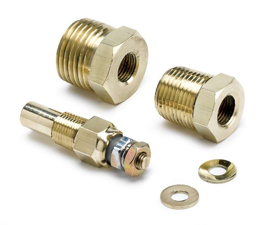 AutoMeter Temperature Sending Unit - 1/8 in NPT Male - Fittings Included - Auto Gage Electric Temperature Gauges - Kit