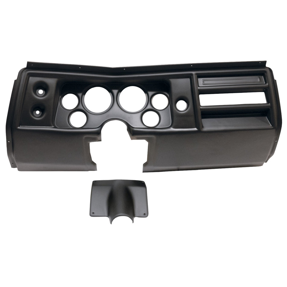 AutoMeter Dash Panel - Direct-Fit - Four 2-1/16 in Holes - Two 3-3/8 in Holes - Plastic - Black - No Vents - GM A-Body 1968 - Each