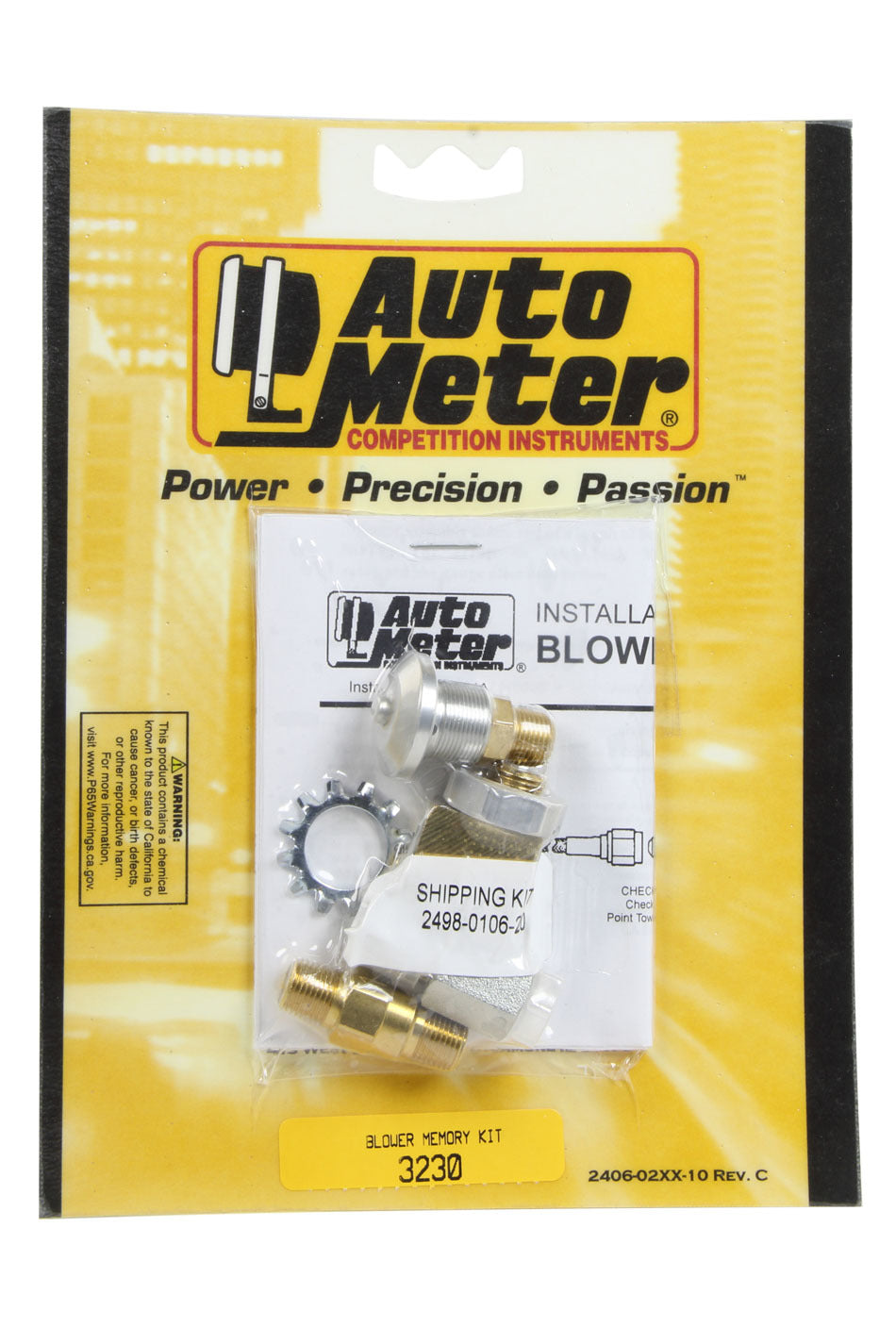 AutoMeter Blower Memory Kit - Air Only - Kit