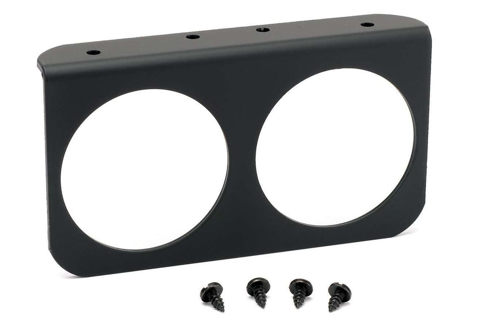 AutoMeter Gauge Mounting Panel - Two 2-5/8 in Holes - Hardware Included - Aluminum - Black Anodized - Universal - Each