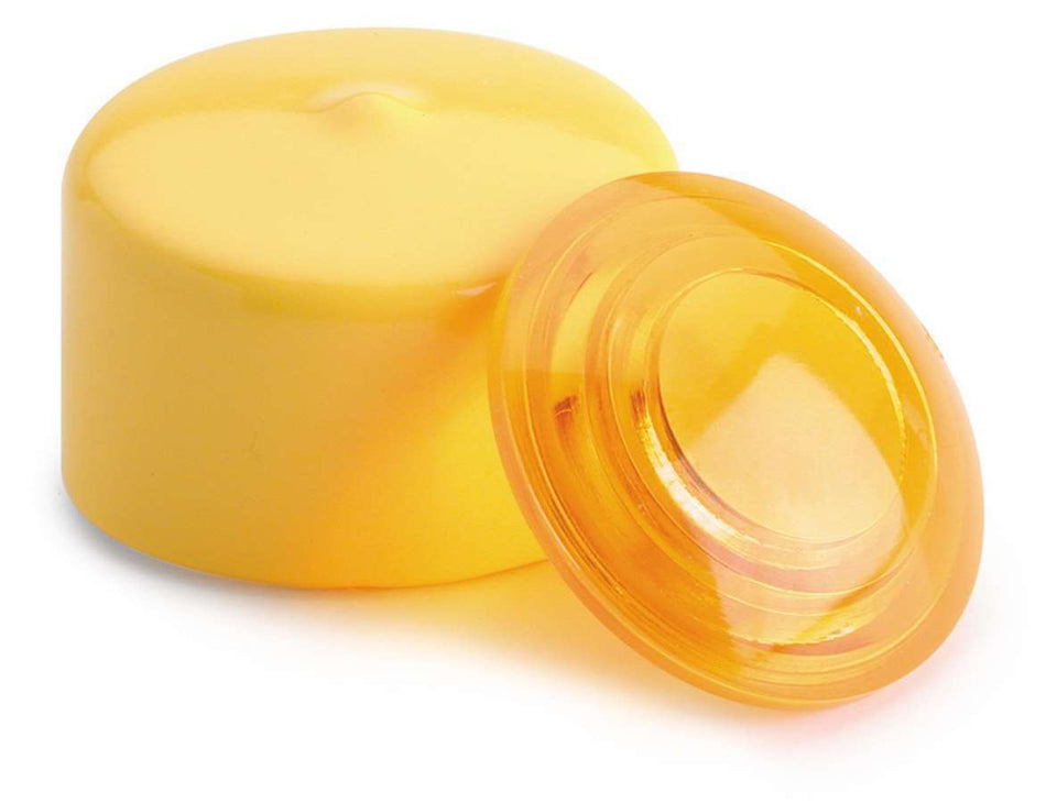 AutoMeter Shift Light Lens - Plastic - Yellow - Night Cover Included - Autometer Large Warning / Shift Lights - Kit