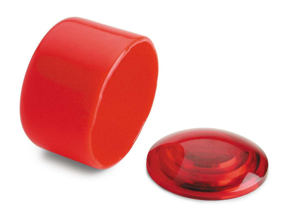 AutoMeter Shift Light Lens - Plastic - Red - Night Cover Included - Autometer Large Warning / Shift Lights - Kit