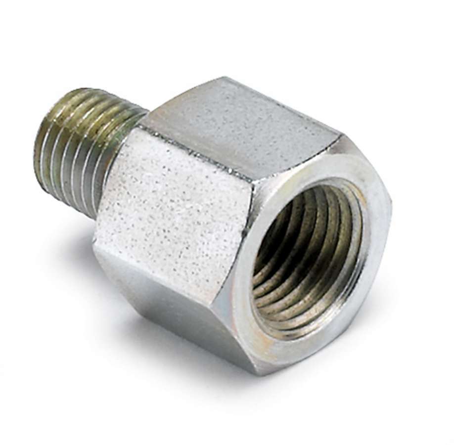 AutoMeter Fitting - Adapter - Straight - 1/8 in NPT Female to 1/16 in NPT Male - Steel - Zinc Coated - Restrictor - Mechanical Fuel Pressure Gauges - Each