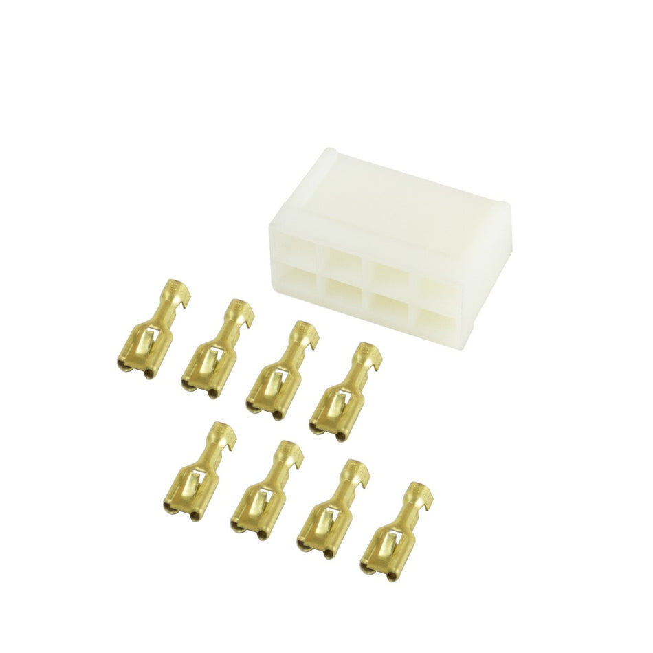 AutoMeter Electrical Connector - 8 Pin - Plastic - 16-20 Gauge - Autometer Speedometer / Tachometer - Kit