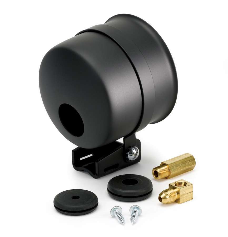 AutoMeter Gauge Cup - 3-3/8 in Diameter Gauge - Pedestal Mount - Steel - Black Powder Coat - Universal - Each