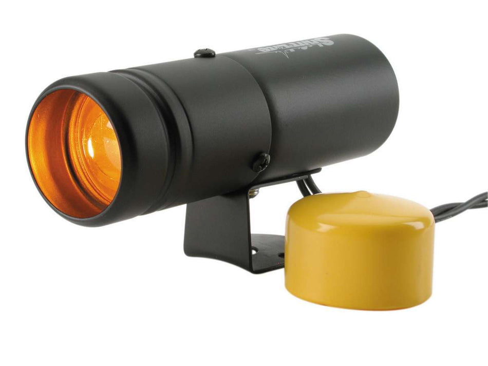 AutoMeter Shift Light - 1-5/8 in Diameter - Amber Lens - Black Case - Autometer Gauges - Each