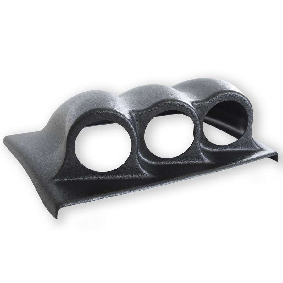 AutoMeter Gauge Pod - Three 2-1/16 in Diameter Gauges - Dash - Plastic - Black - Jeep Wrangler JK 2007-10 - Each