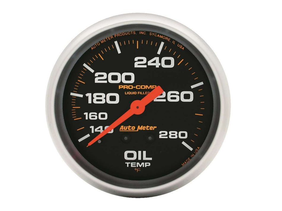 AutoMeter EGT Gauge - Elite Series - 0-1600 Degree F - Electric - Analog - Full Sweep - 2-5/8 in Diameter - Black Face - Each