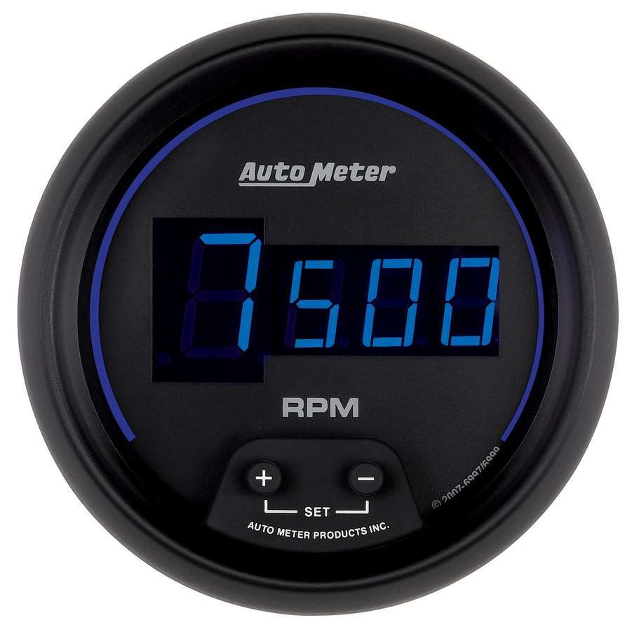 AutoMeter Tachometer - Z-Series - 10000 RPM - Electric - Digital - 3-3/8 in Diameter - Black Face - Each