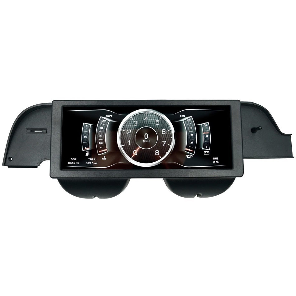 AutoMeter Gauge Kit - Digital - Invision - LCD - Direct-Fit - Plastic - Black - Ford Mustang 1967-68 - Kit