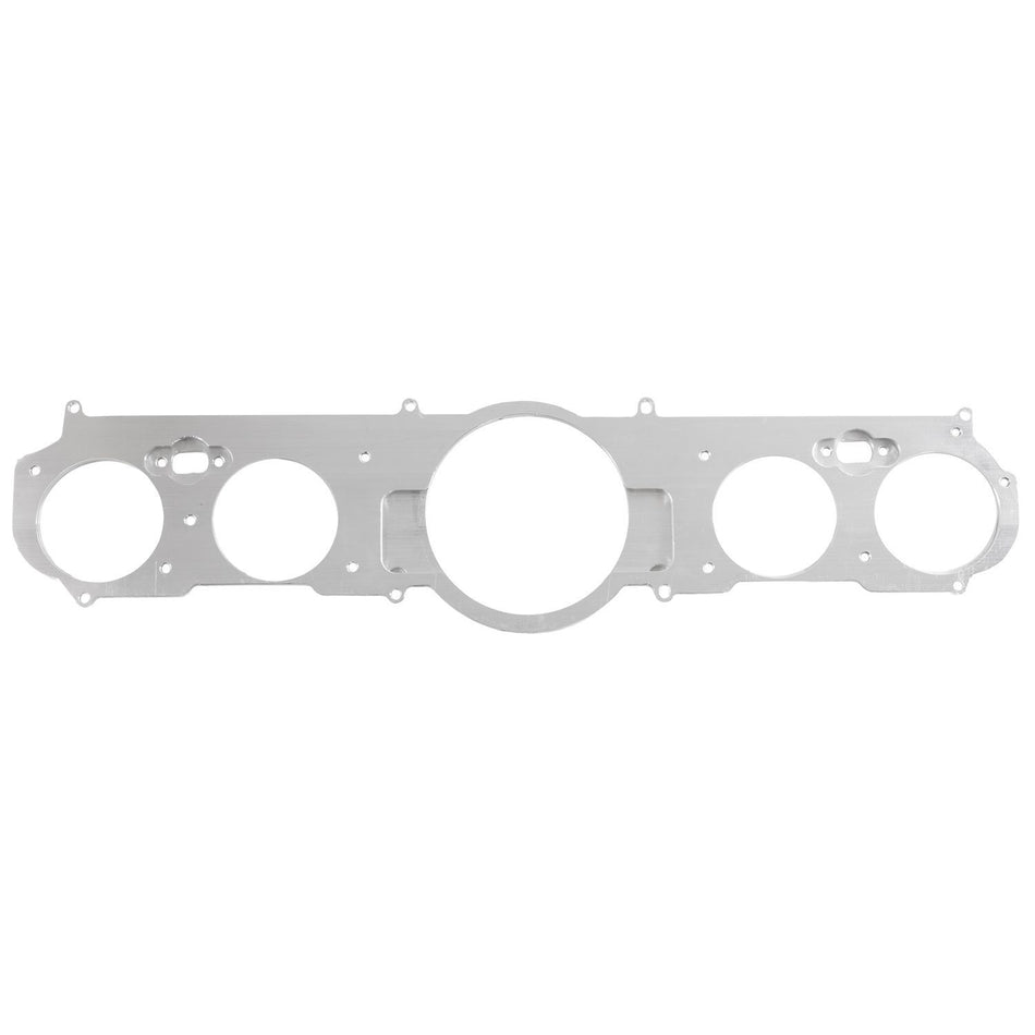 AutoMeter Dash Panel - Direct-Fit - Four 2-1/16 in Holes - One 3-3/8 in Hole - Aluminum - Polished - Ford Mustang 1966-65 - Each