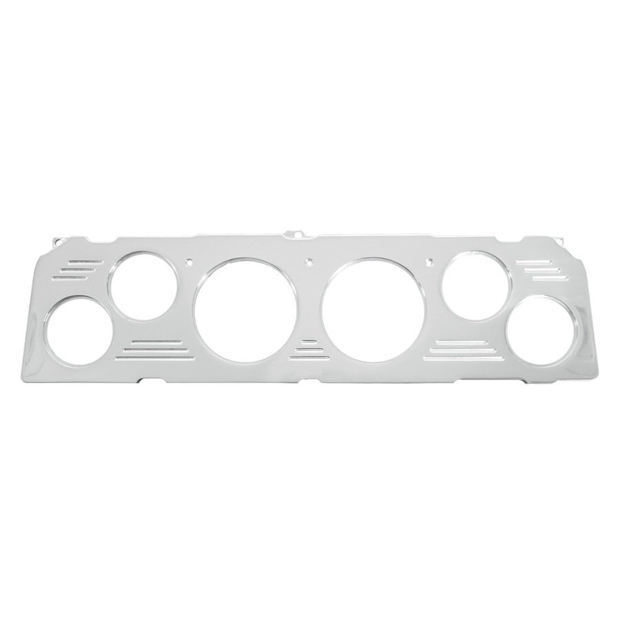 AutoMeter Dash Panel - Direct-Fit - Four 2-1/16 in Holes - Two 3-1/8 in Holes - Aluminum - Polished - GM Fullsize Truck 1964-66 - Each