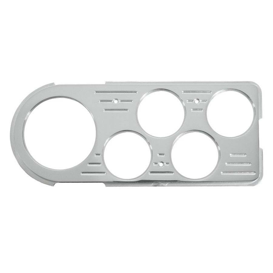 AutoMeter Dash Panel - Direct-Fit - Four 2-1/16 in Holes - One 3-1/8 in Hole - Aluminum - Polished - Ford Fullsize Truck 1948-50 - Each